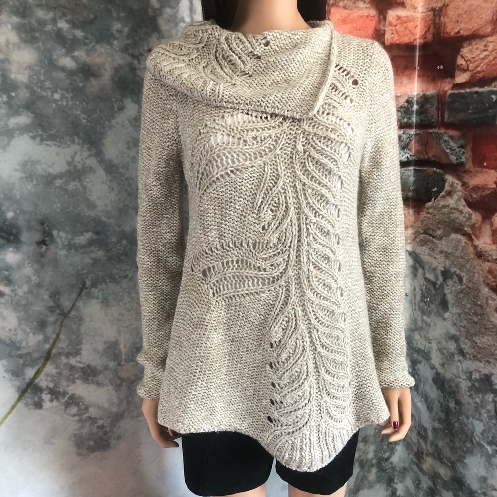 Anthropologie Moth cowl neck tunic sweater size S.